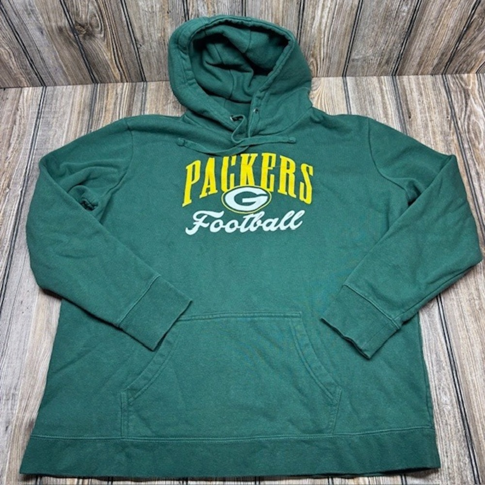 Fanatics Green Bay Packers Football Hoodie Medium Green Pullover Sweatshirt
